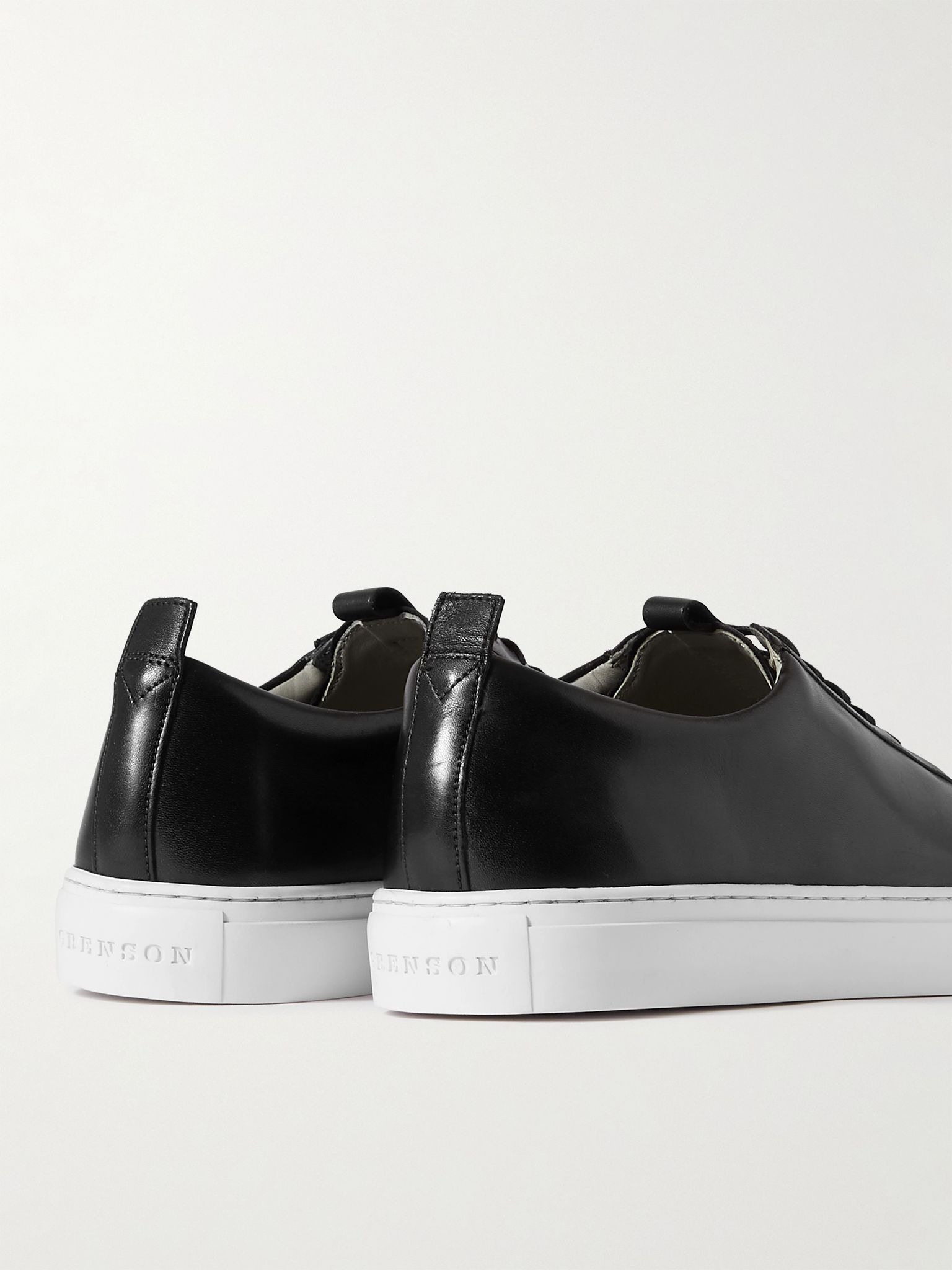 Leather Sneakers Black - 5