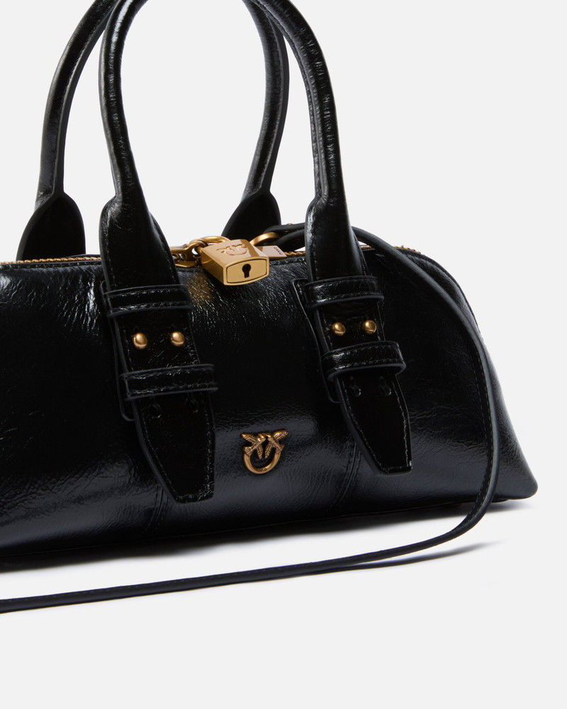 ESCAPE BAG SMALL HANDBAG IN PATENT-EFFECT LEATHER 3