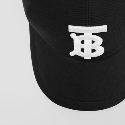 Burberry Monogram Motif Cotton Jersey Baseball Cap outlook