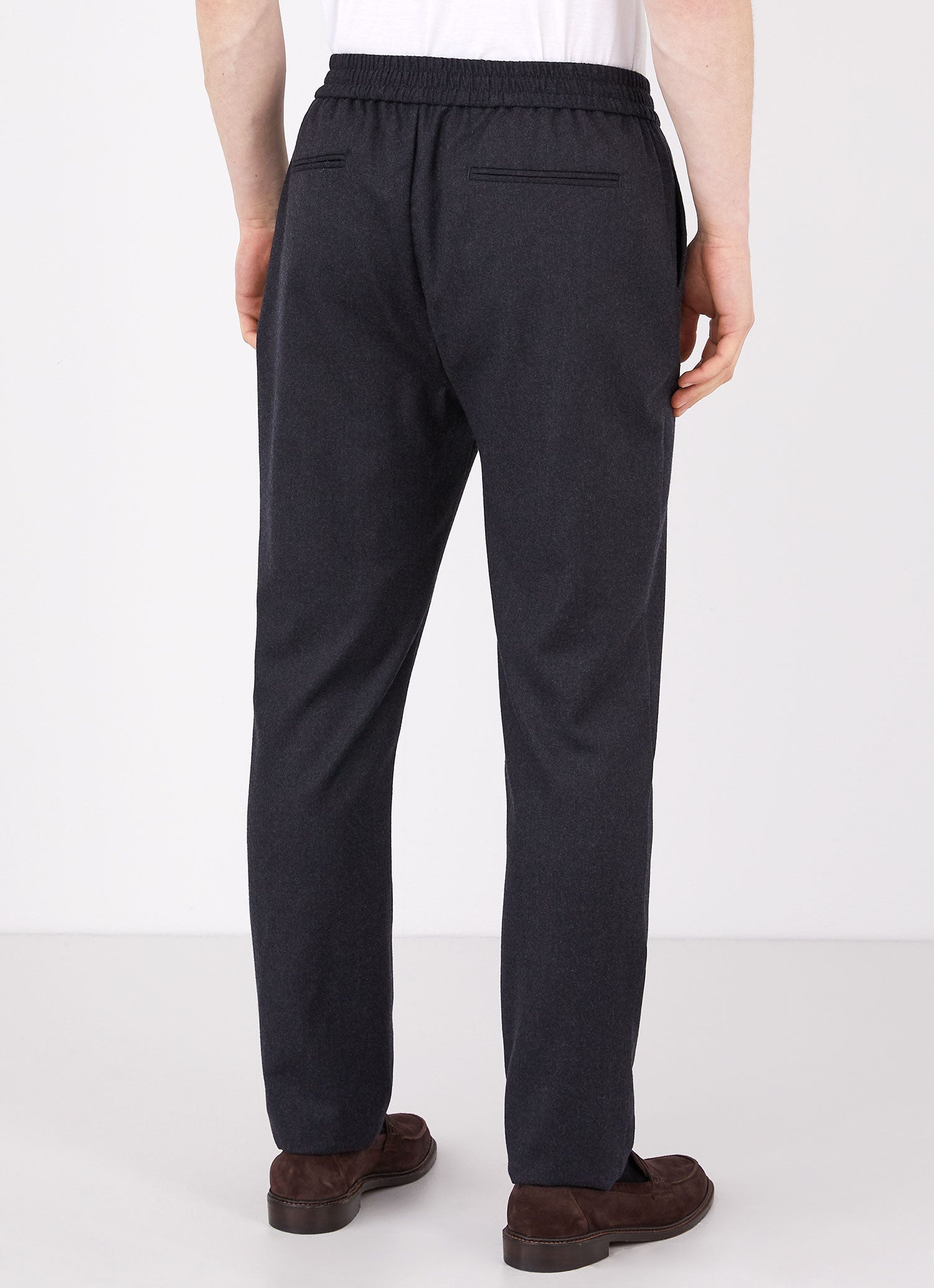 Wool Flannel Drawstring Trouser - 4