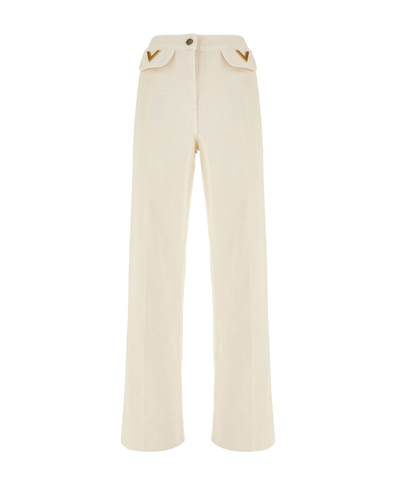 Ivory Denim Jeans - 1