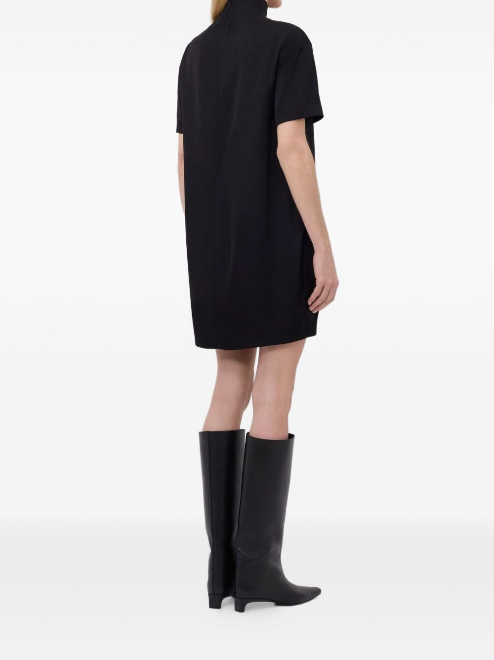 Elton mock-neck short-sleeve dress - 4