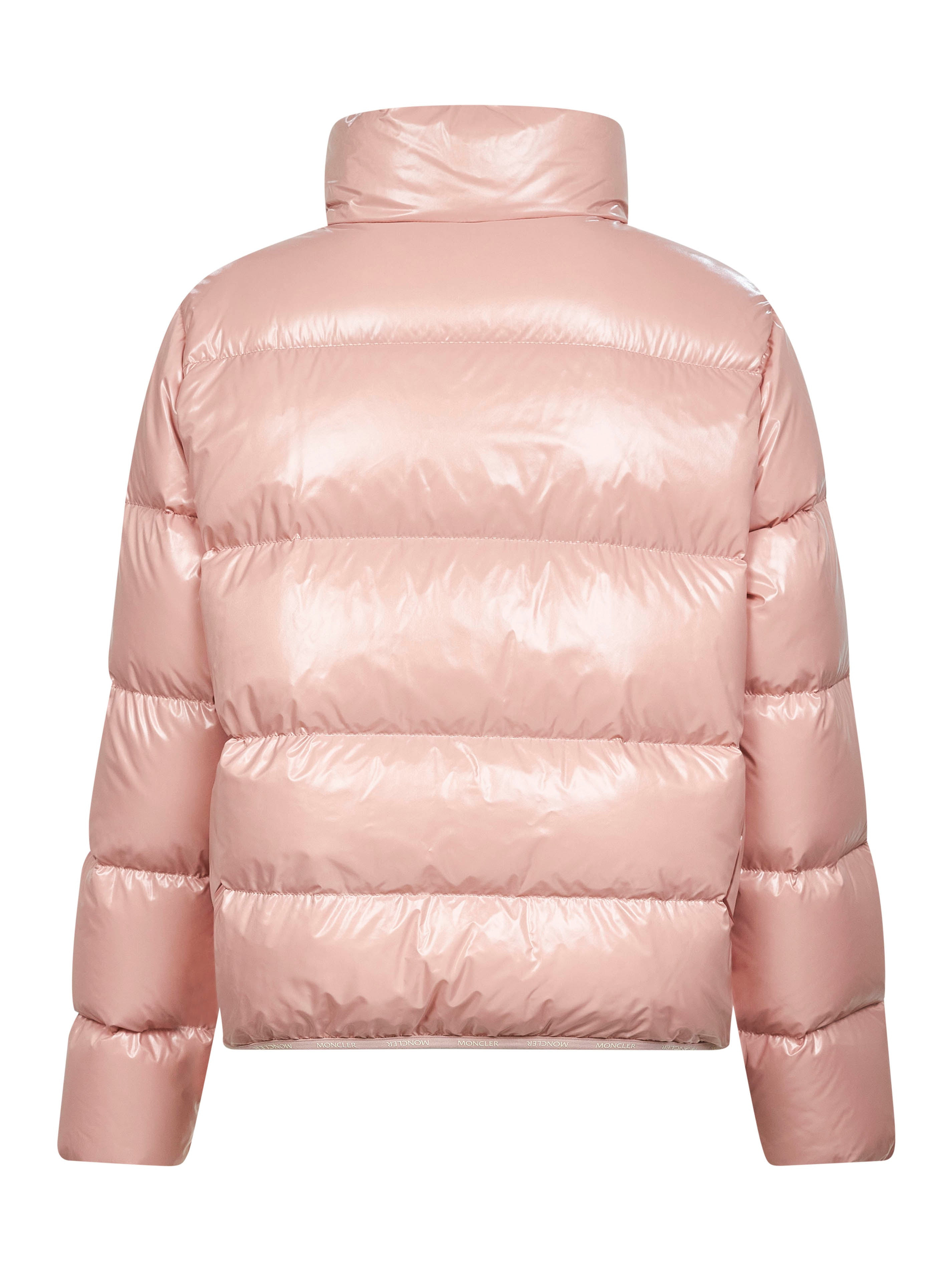 Moncler Women Pink Abbadia Short Down Jacket - 2