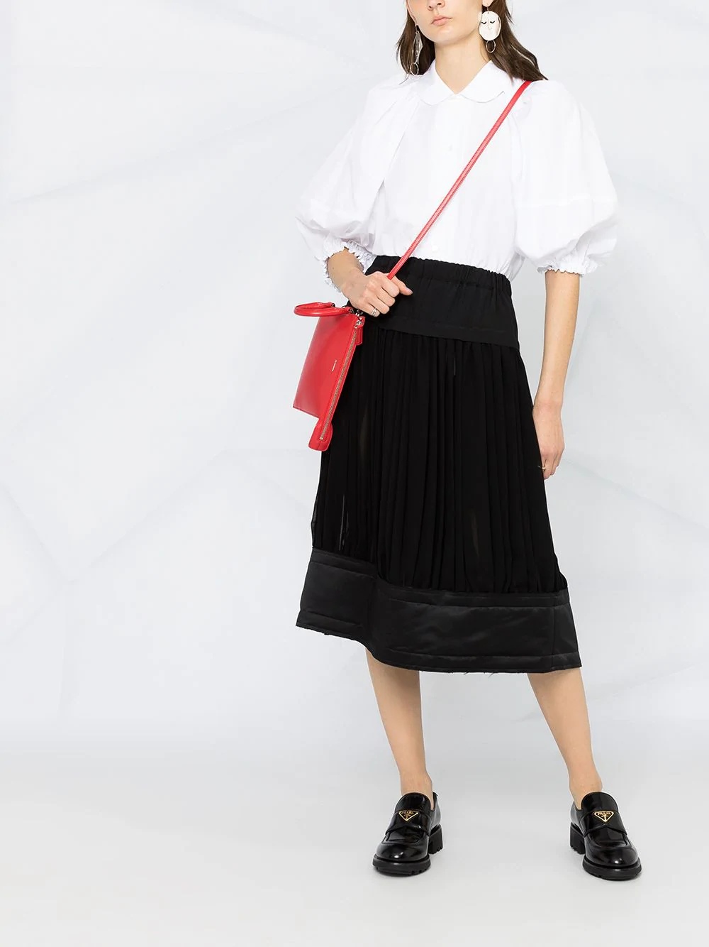 pleated midi skirt - 2