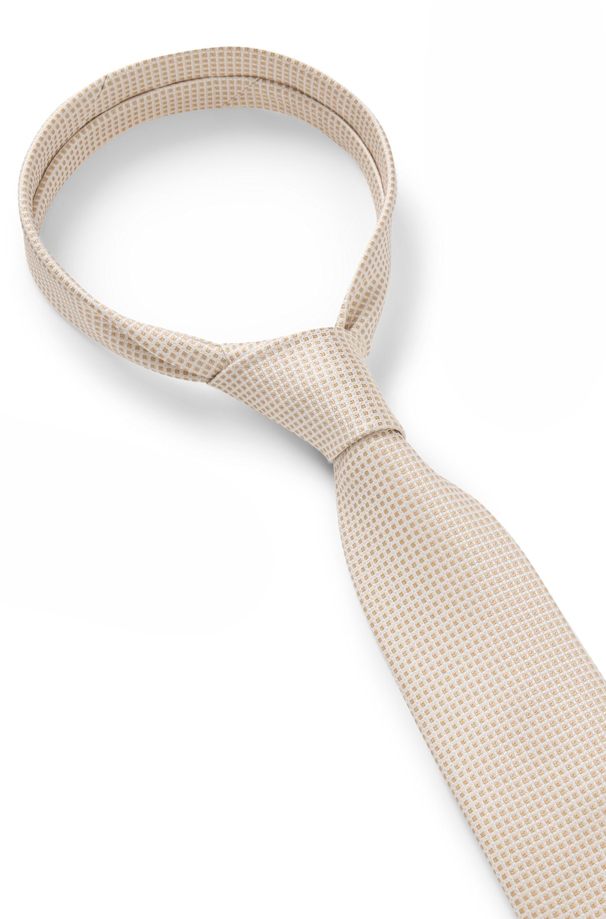 JACQUARD-PATTERN TIE IN ITALIAN-MADE SILK - 6