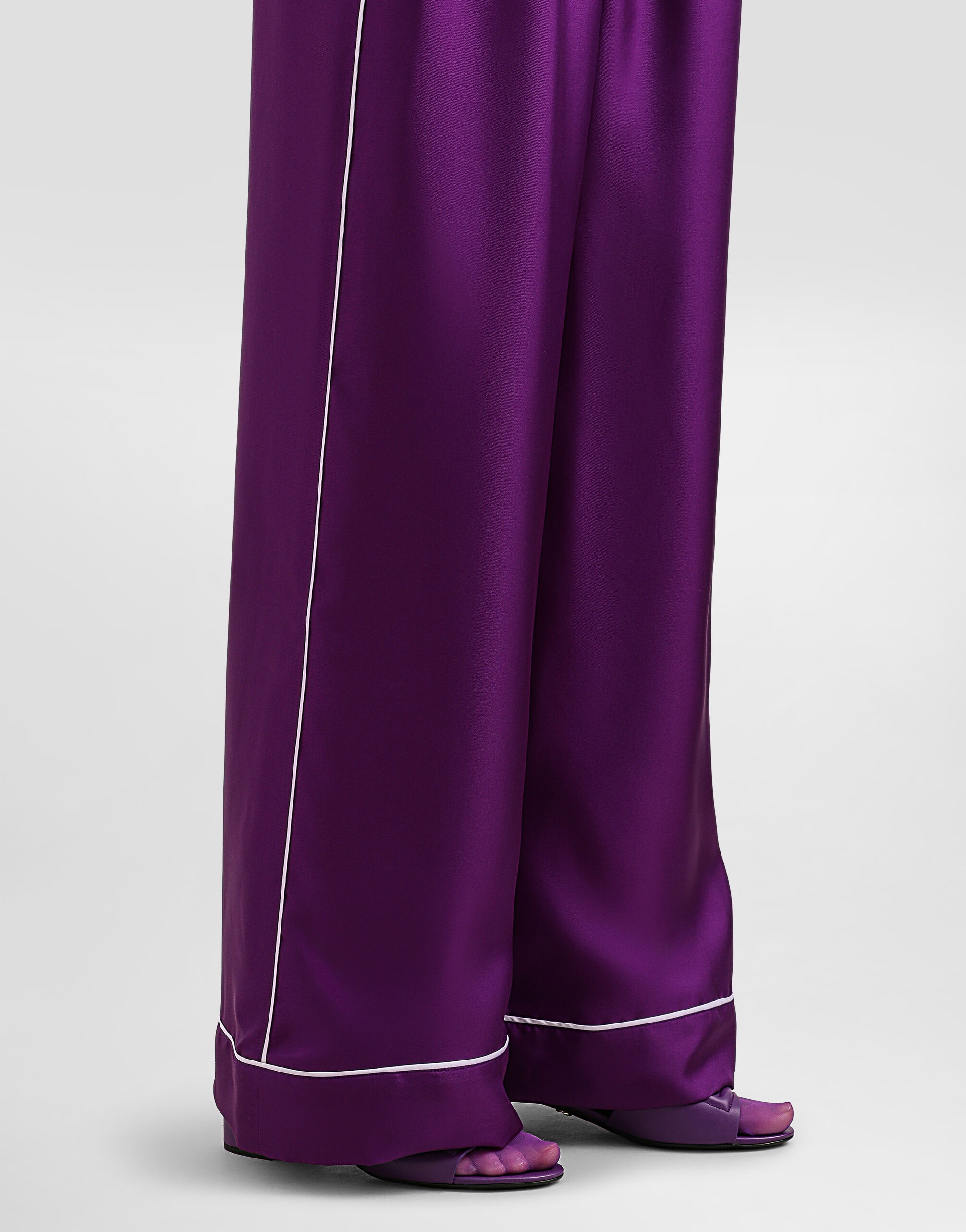Silk twill vanity pants - 4
