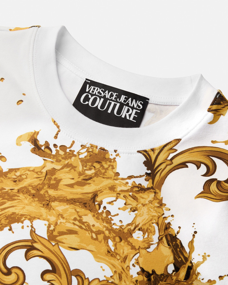 VERSACE JEANS COUTURE Printed Cotton-Jersey T-Shirt outlook
