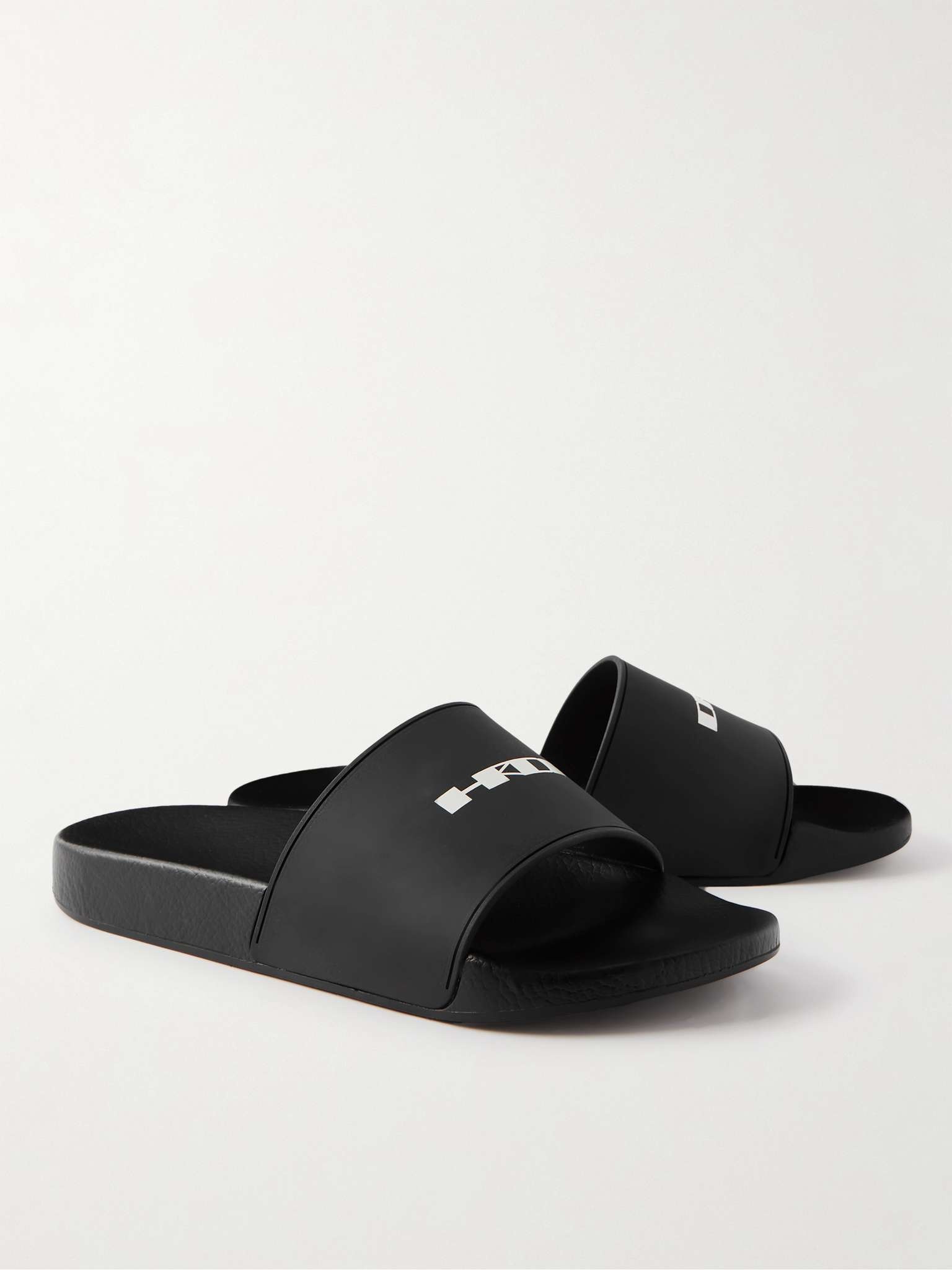 Logo-Print Rubber Slides - 3