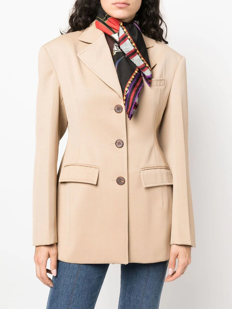 Etro logo-embroidered chunky-knit scarf outlook