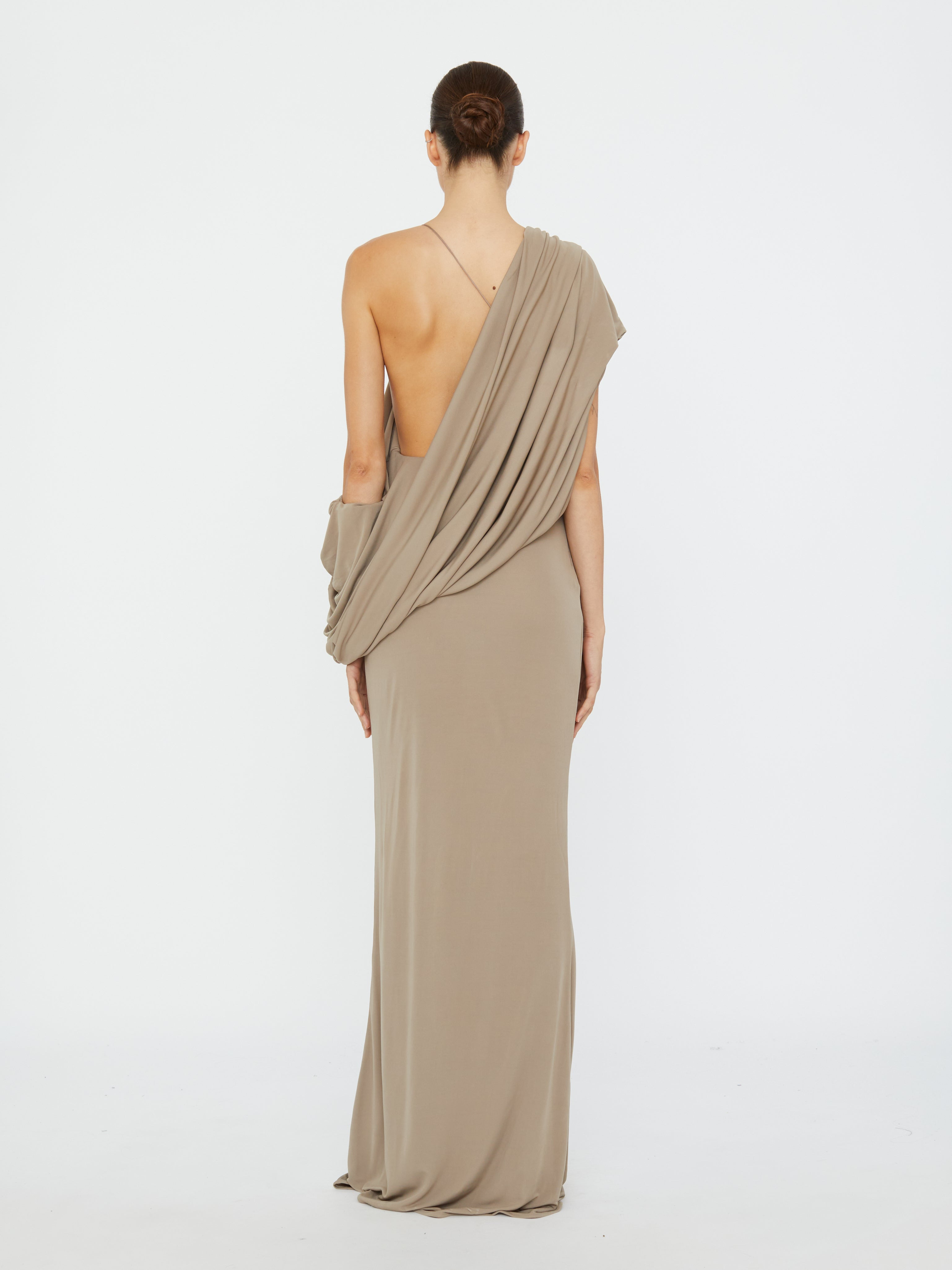 Aiba Draped Jersey Tee Dress - 5