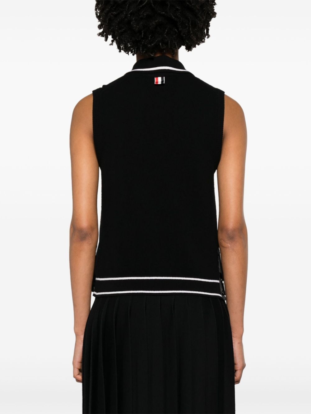 Hector-embroidered virgin wool top - 4