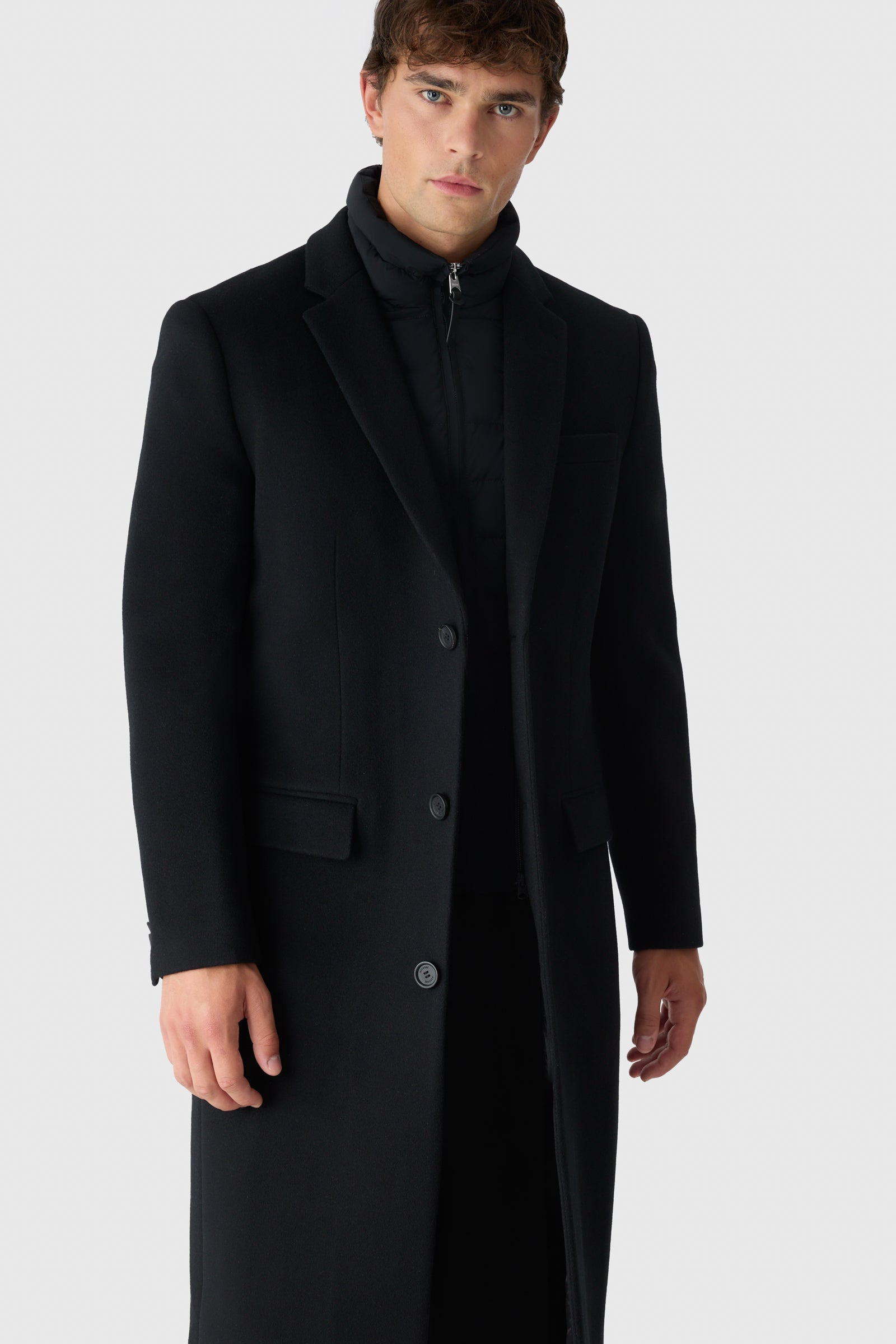 SKAI-LG 2-in-1 Wool Coat With Removable Down Liner - 6