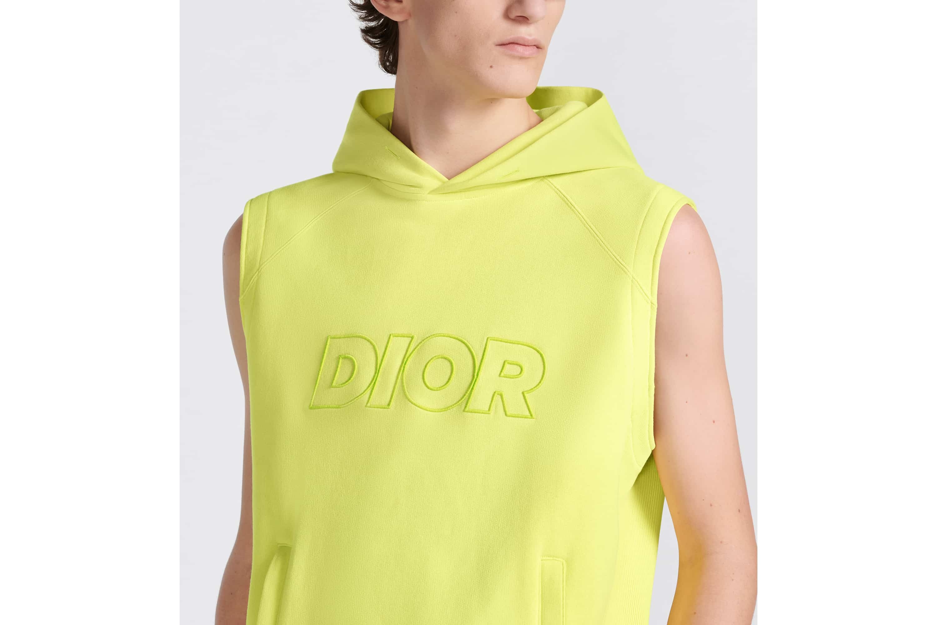 Oversized Sleeveless Hooded Sweatshirt - 7