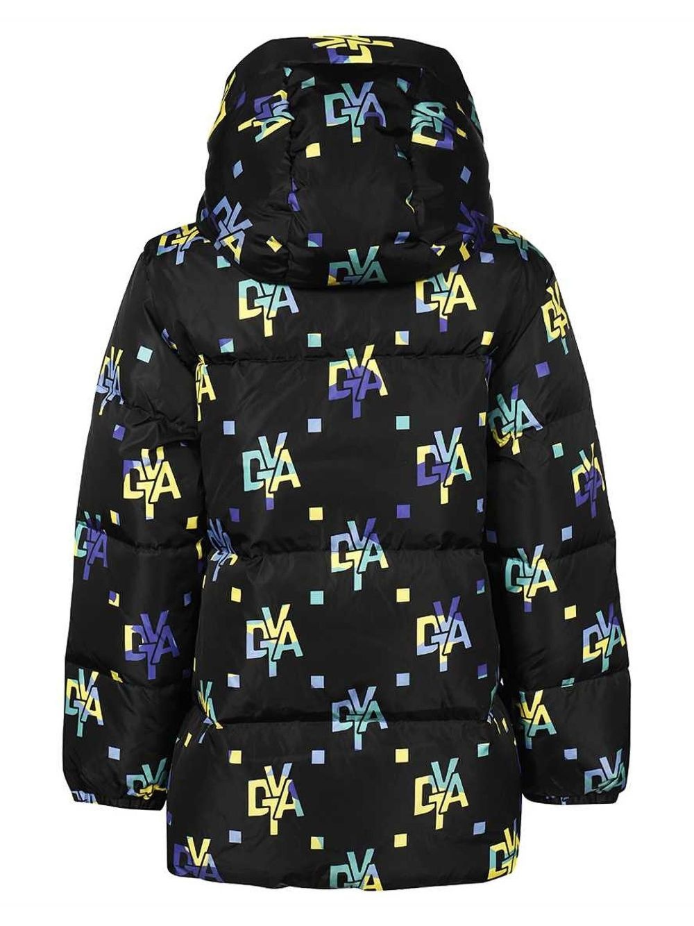 monogram-print puffer jacket - 2