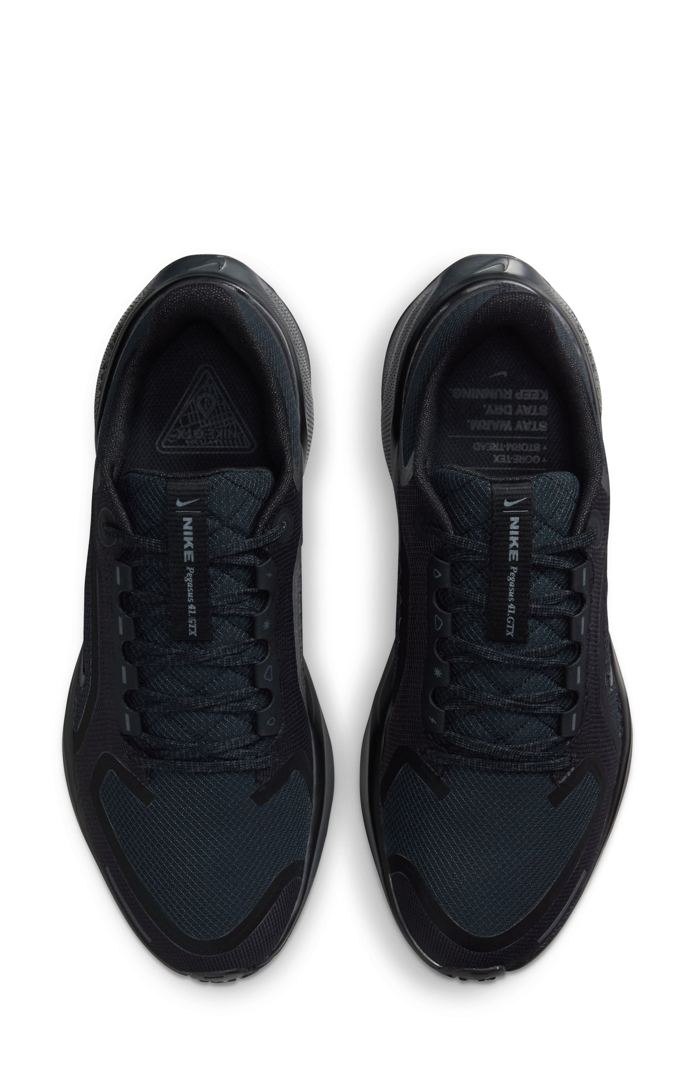 Nike Air Zoom Pegasus 41 Gore-Tex® Waterproof Running Shoe in 001 Black/black at Nordstrom - 3