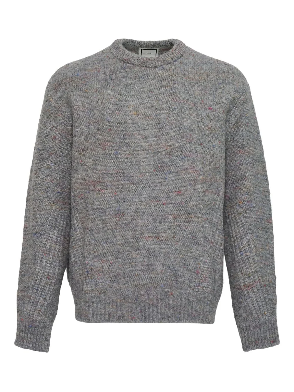 mélange-effect knitted sweater - 1