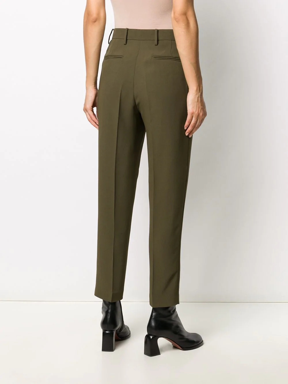 tapered-leg tailored trousers - 4