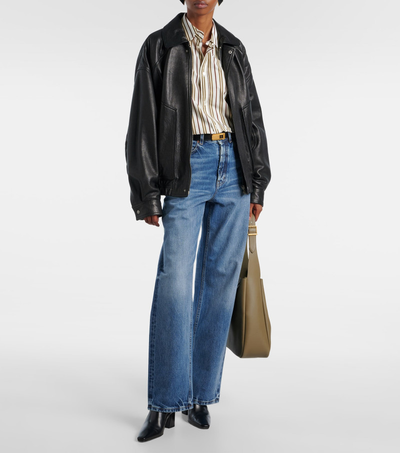 SAINT LAURENT V-Waist wide-leg jeans outlook