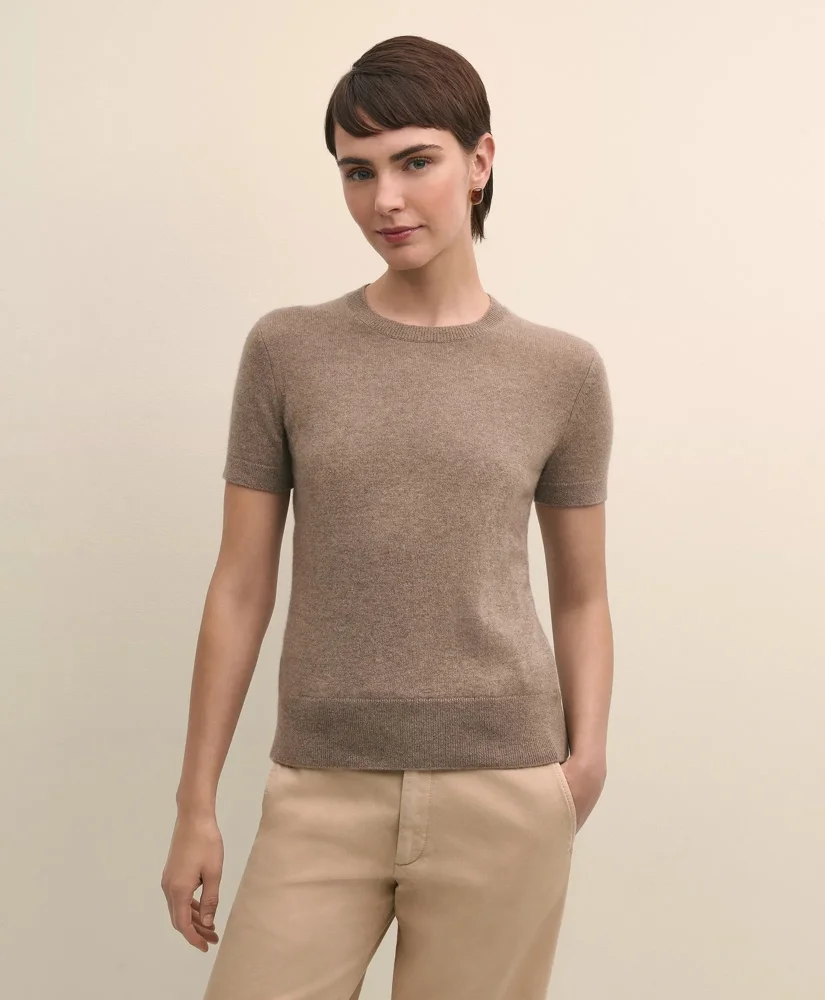 Cashmere Short-Sleeve Shell - 1