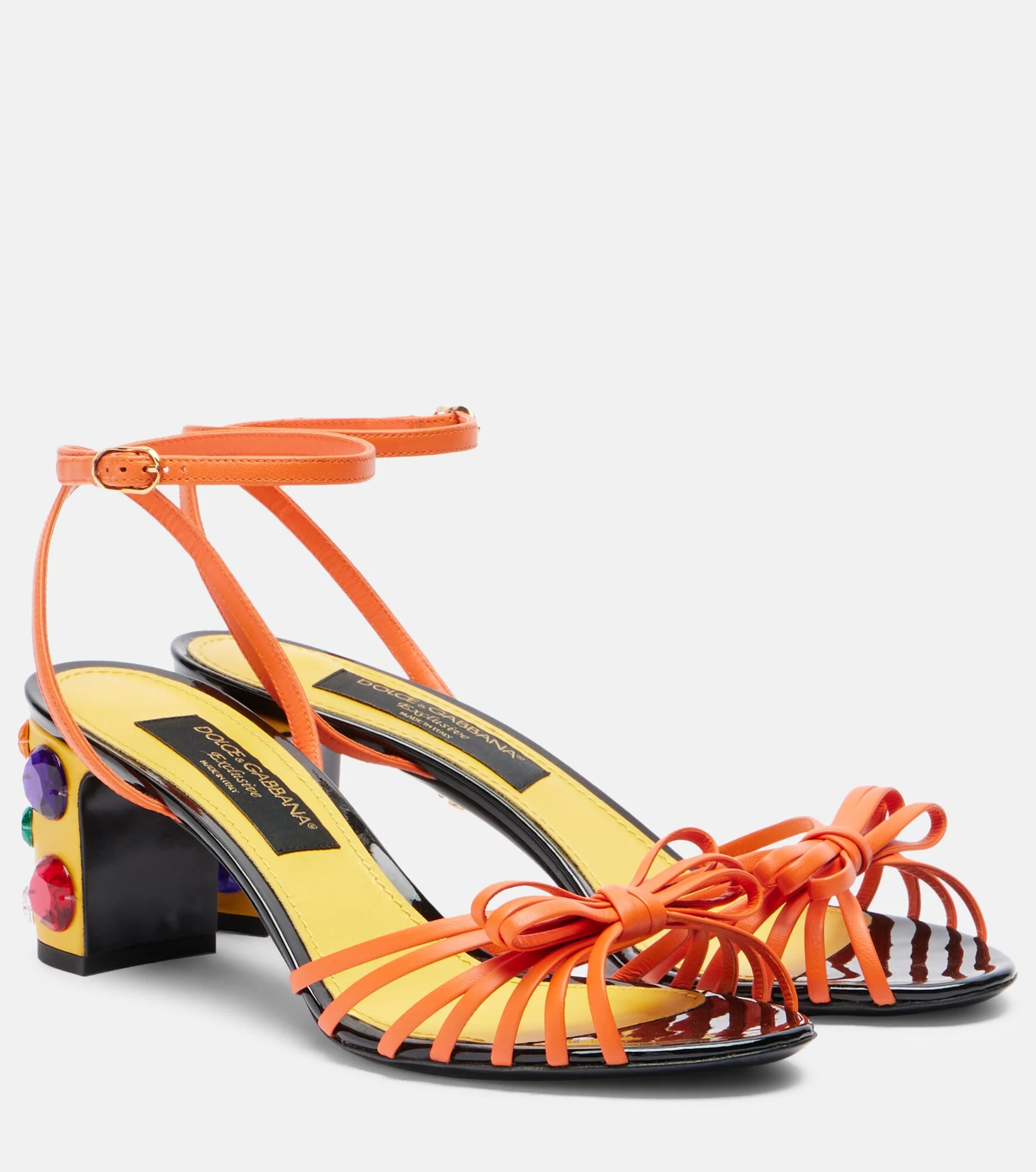 Keira embellished leather sandals - 1