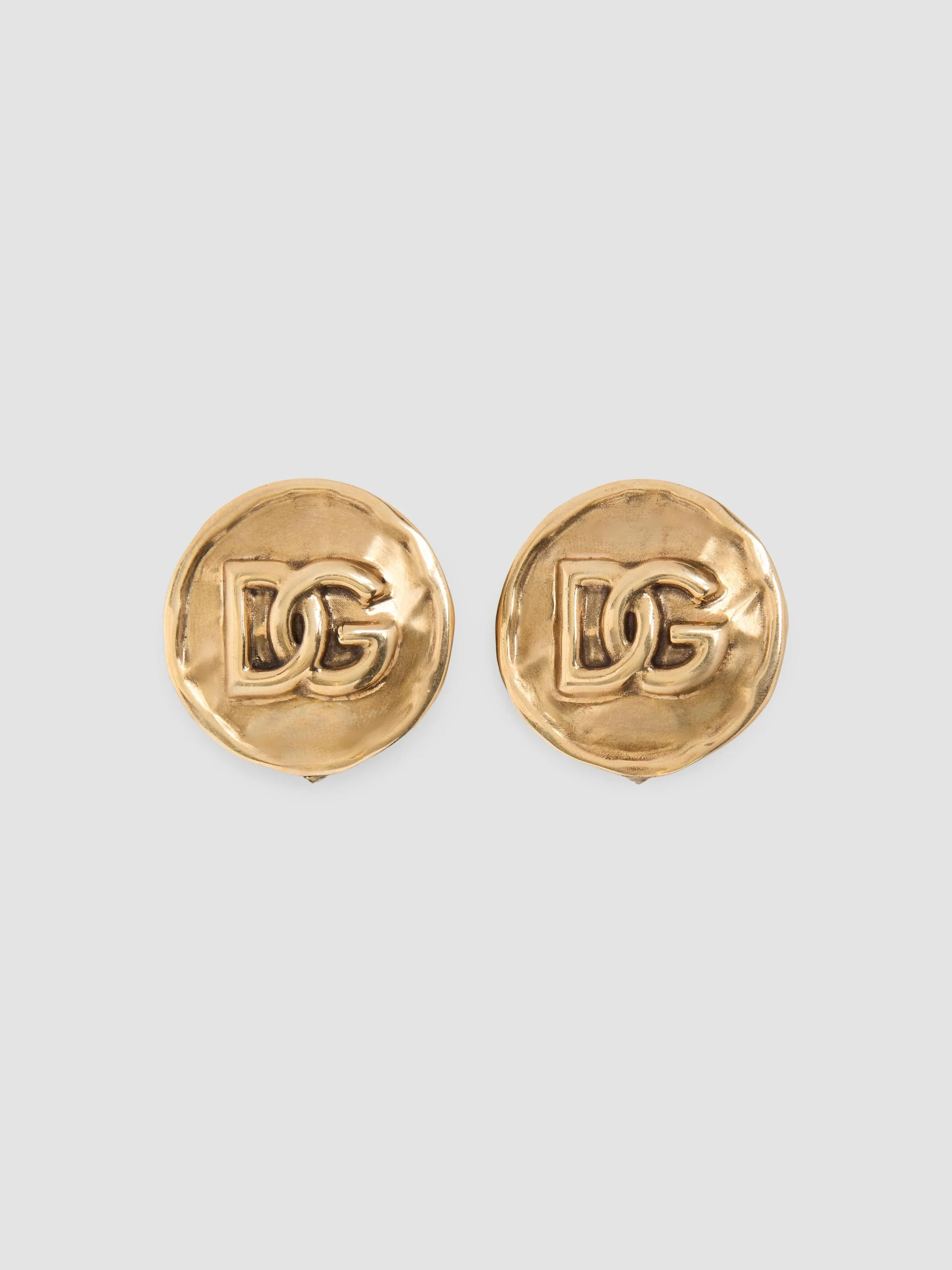 Women's Goldtone Monogram Clip-On Stud Earrings - Gold - 1