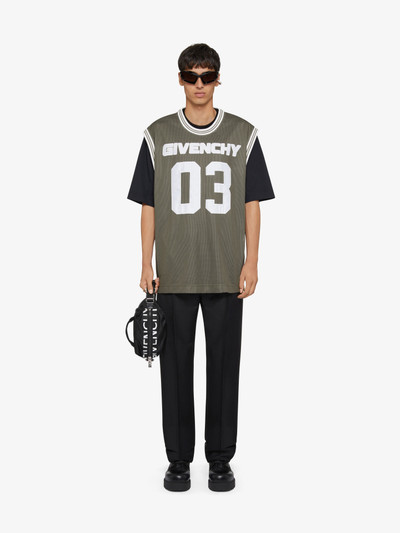Givenchy GIVENCHY OVERLAPPED T-SHIRT IN MESH AND JERSEY outlook