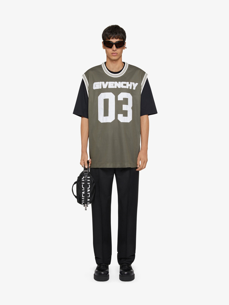 Givenchy GIVENCHY OVERLAPPED T-SHIRT IN MESH AND JERSEY outlook