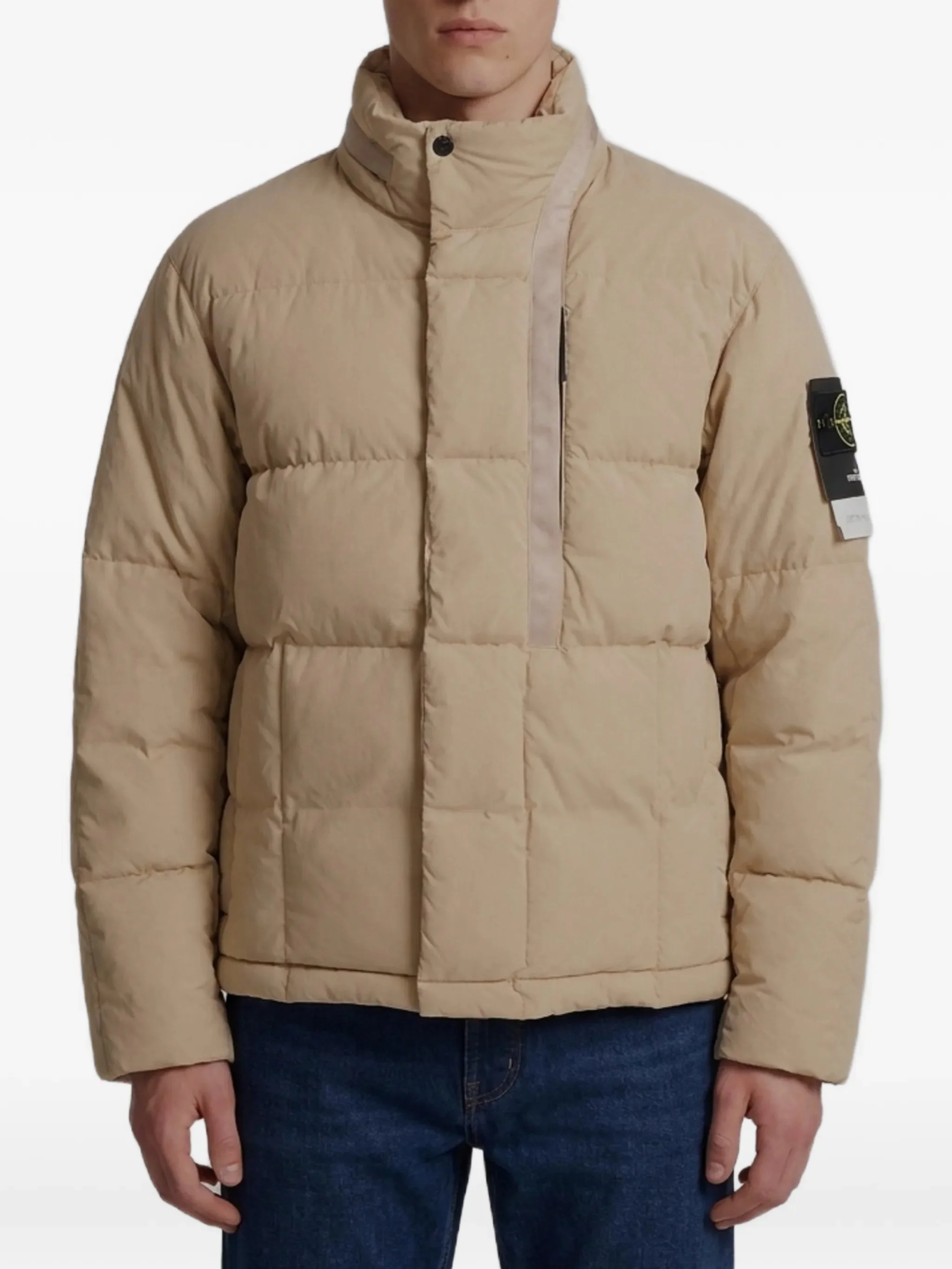 Stone Island Quilted Hooded Jacket - 1