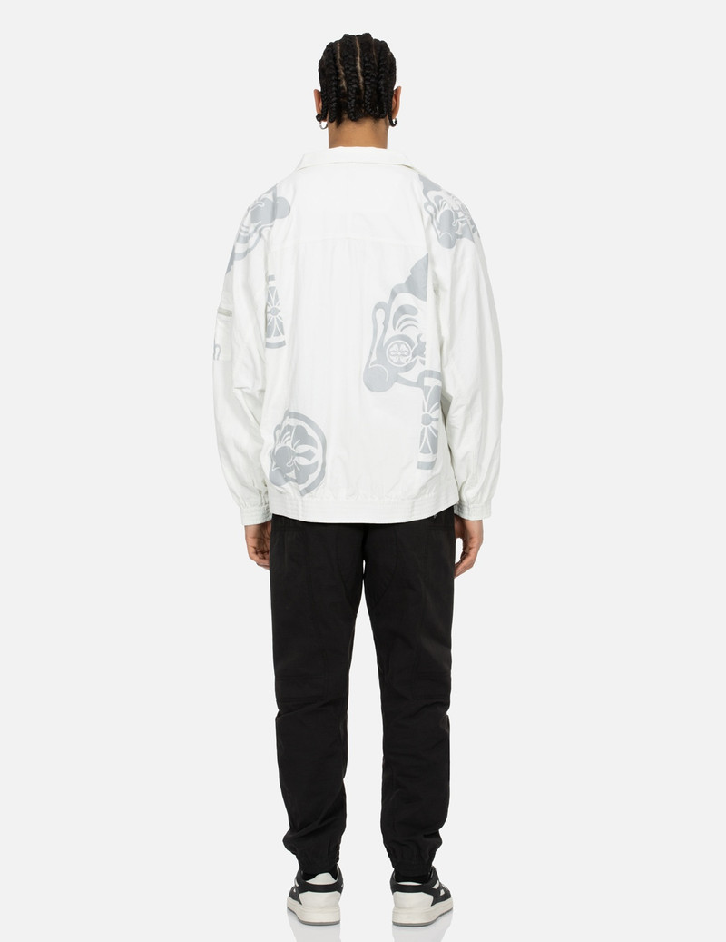 EVISU MULTI GODHEAD AND KAMON REFLECTIVE  PRINT LOOSE FIT WINDBREAKER outlook