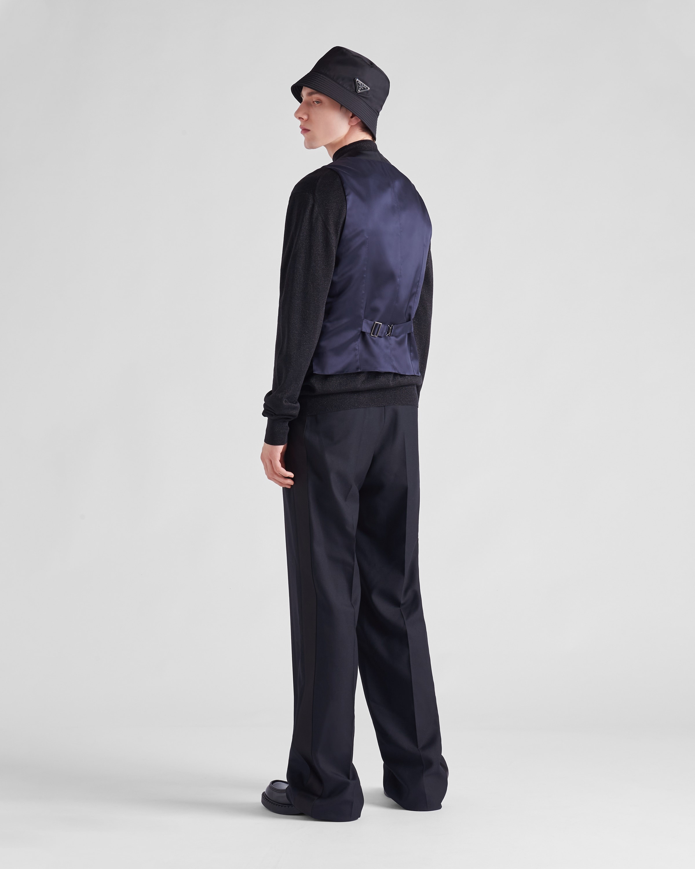 Single-breasted Re-Nylon vest - 5