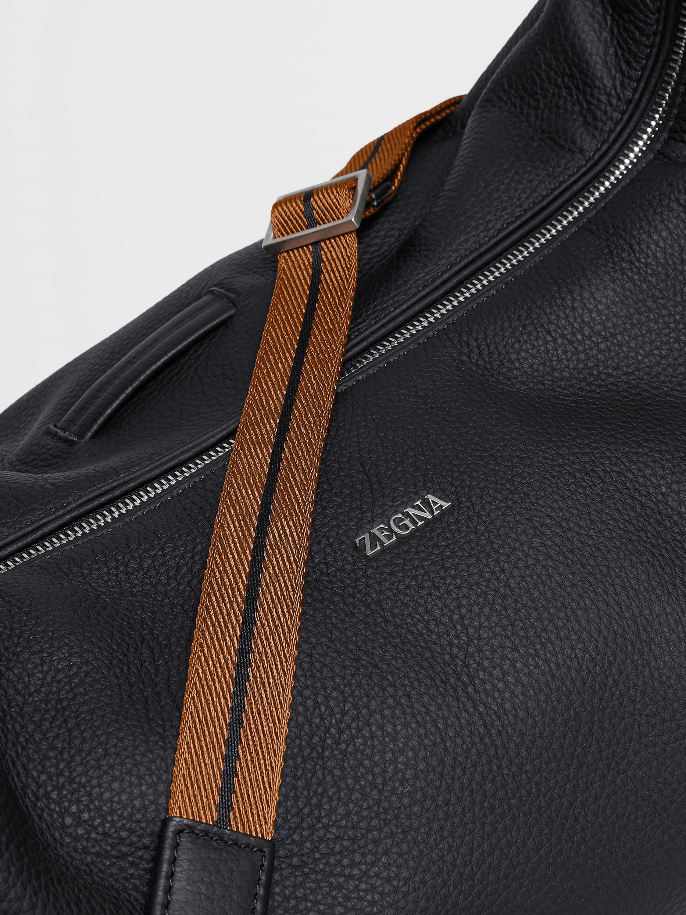 BLACK DEERSKIN PANORAMA HOBO BAG - 5