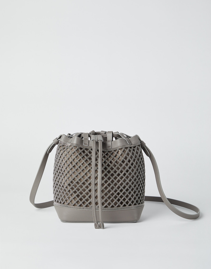 Precious net bucket bag 1