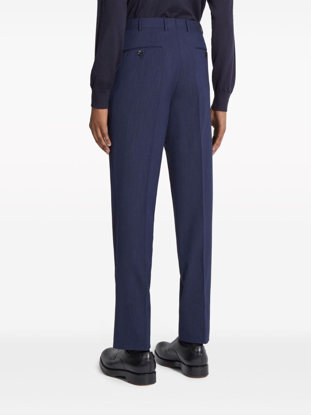 high-waist slim-fit trousers - 4