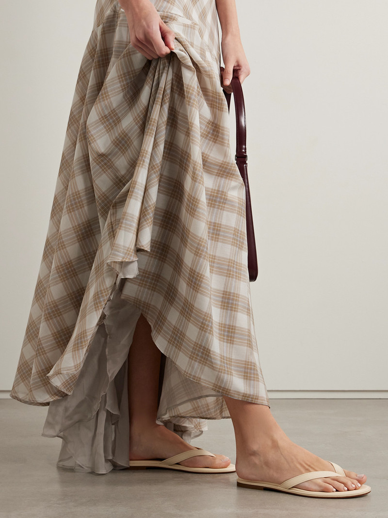 Aeyde Melody Leather Flip Flops outlook