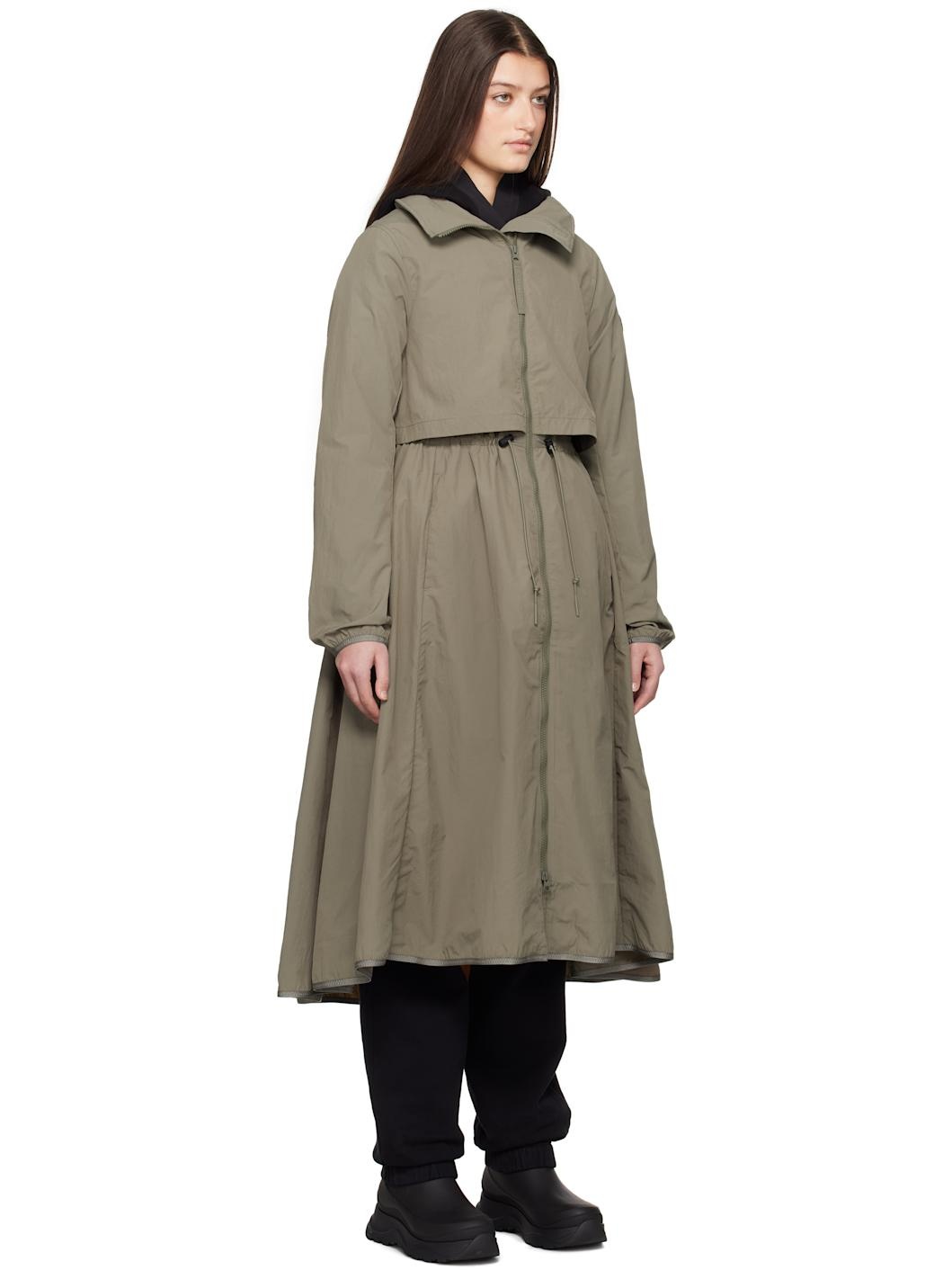 Khaki 'Black Label' Sinclair Long Coat - 2