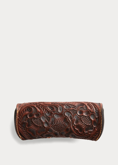 RRL by Ralph Lauren Hand-Tooled Leather Eyeglass Case outlook
