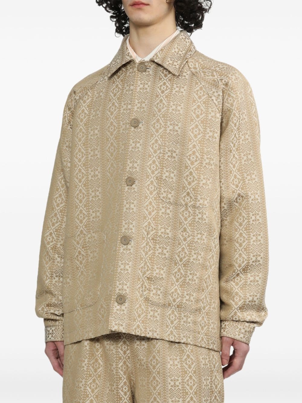 Jetmir Wallpaper-jacquard shirt jacket - 3