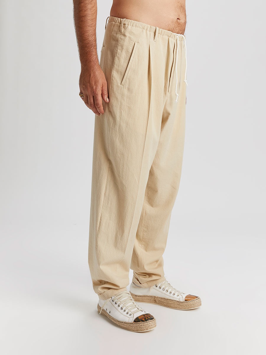 New People's Pijama Pants Dirty White - 4