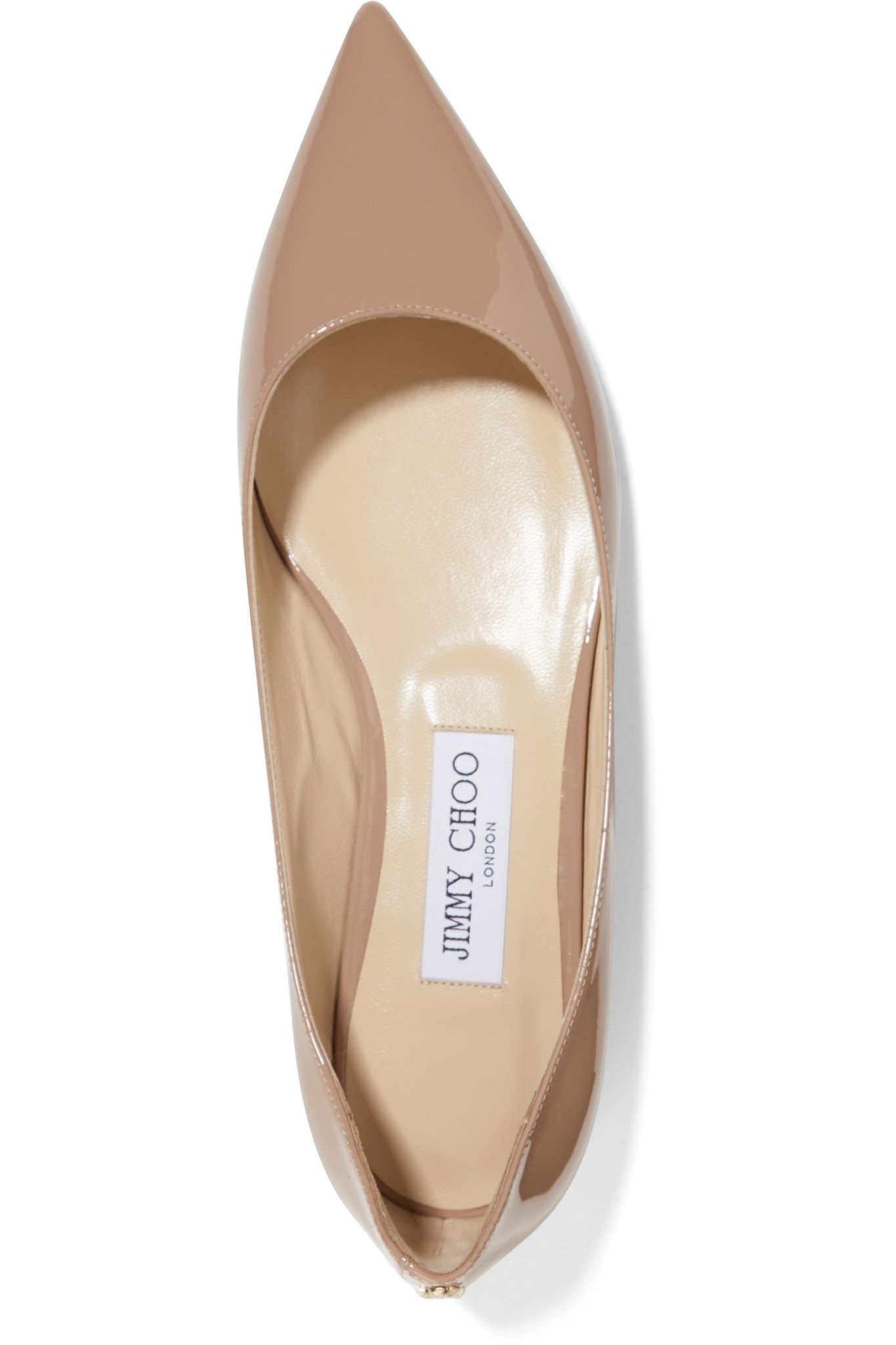 Love patent-leather point-toe flats - 6