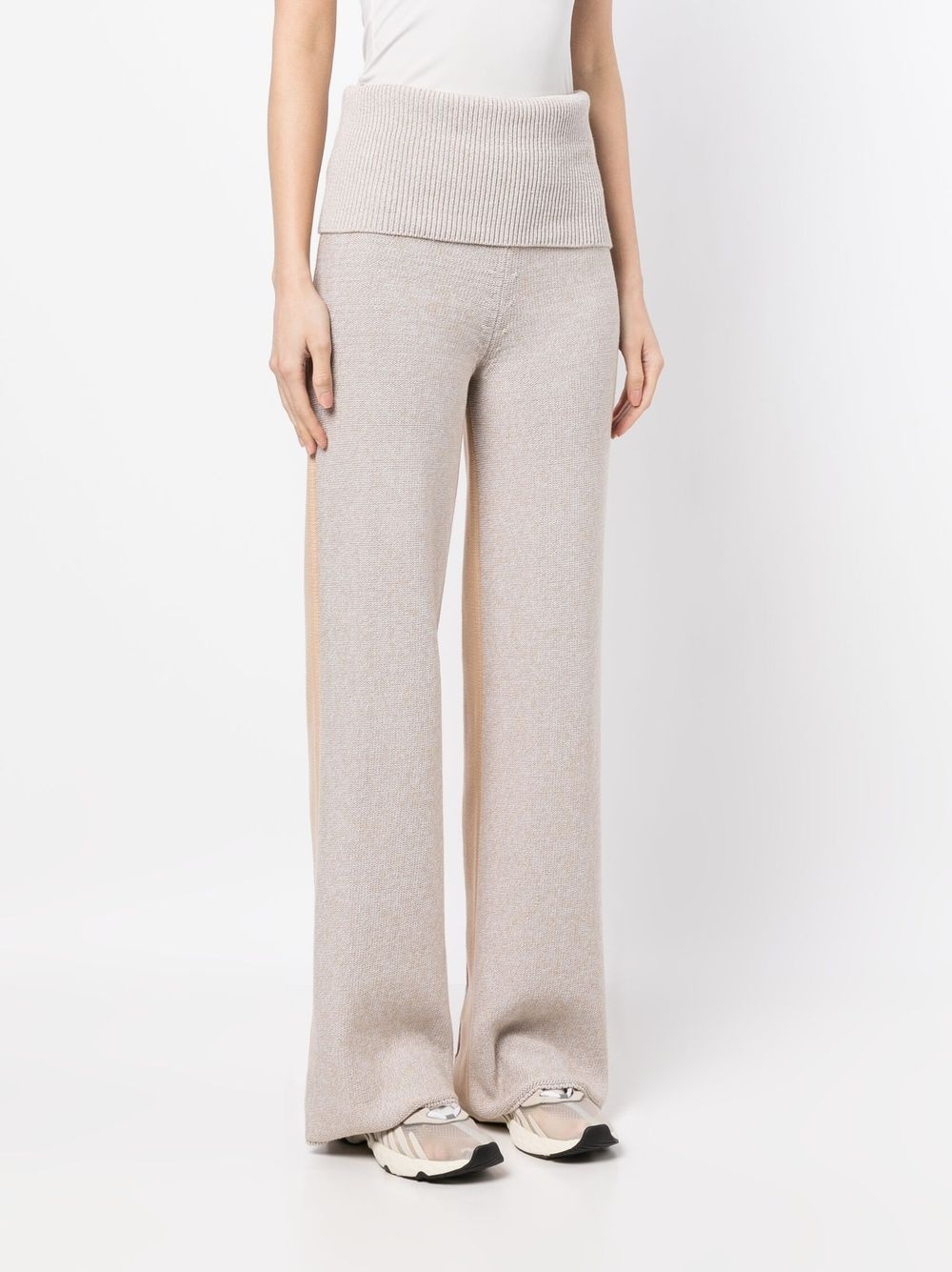 Diag Languid two-tone knit trousers - 3