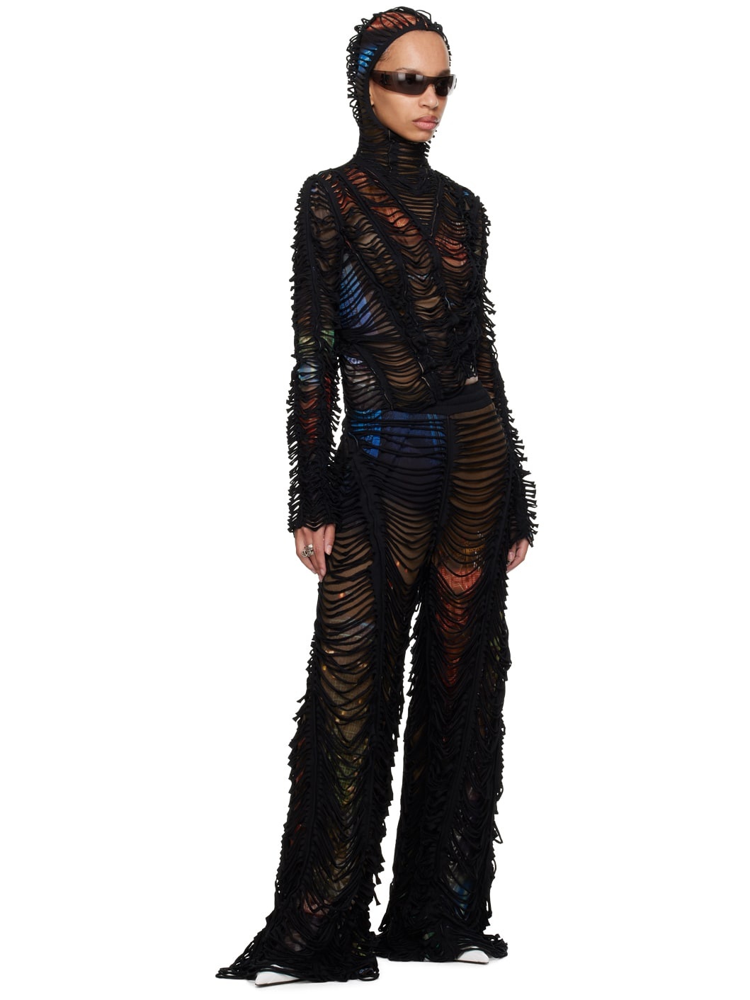 Brown Shayne Oliver Edition 'The Slashed City' Lounge Pants - 5