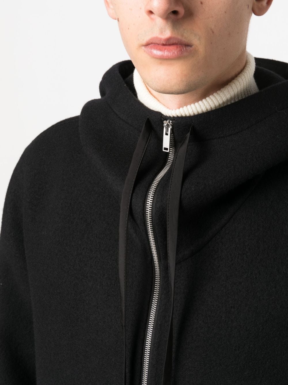 virgin-wool hooded jacket - 5