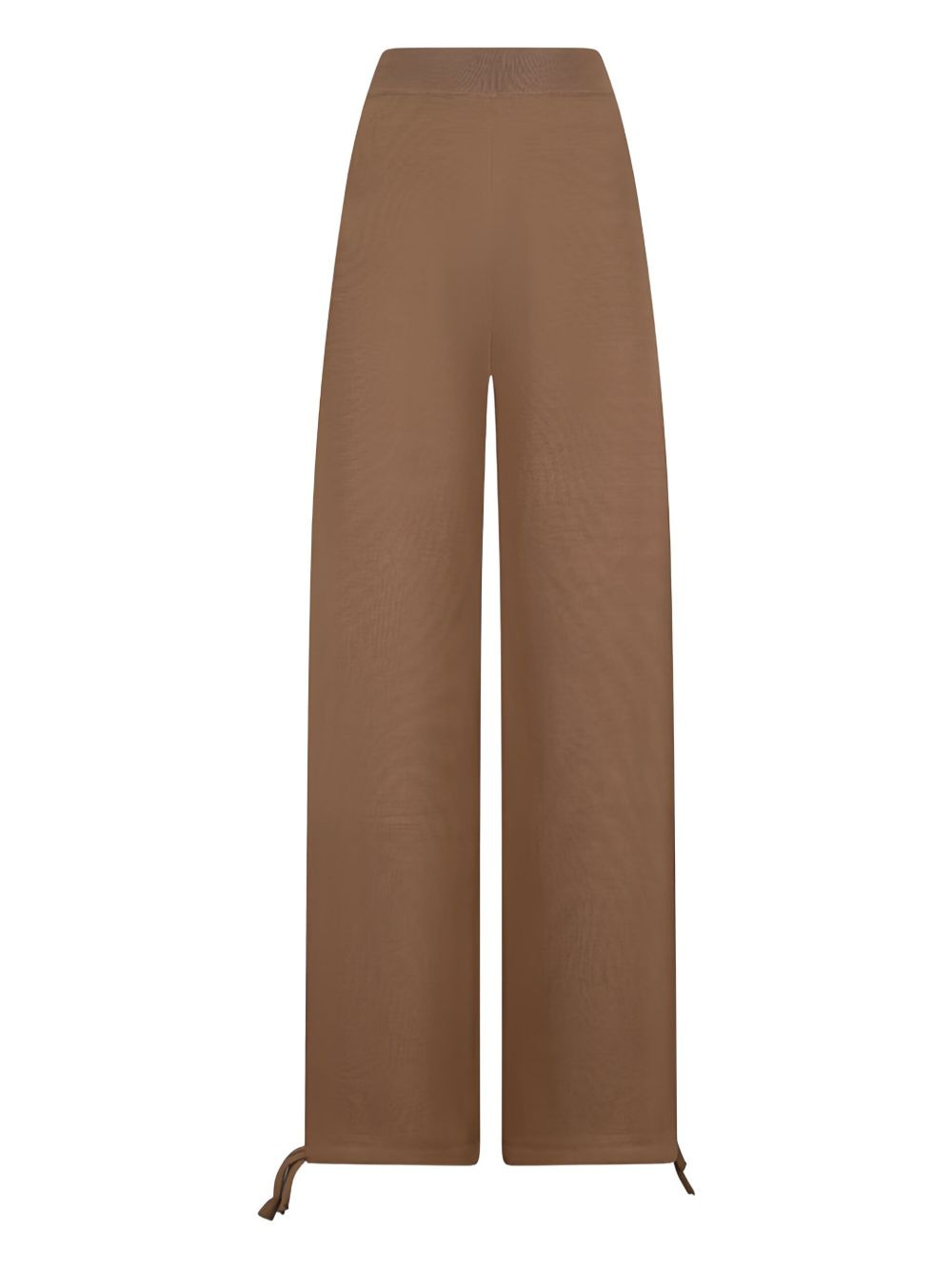 elastic-waist drawstring trousers - 1