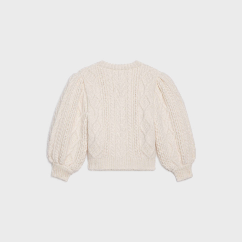 CELINE CARDIGAN IN ARAN ALPACA WOOL outlook