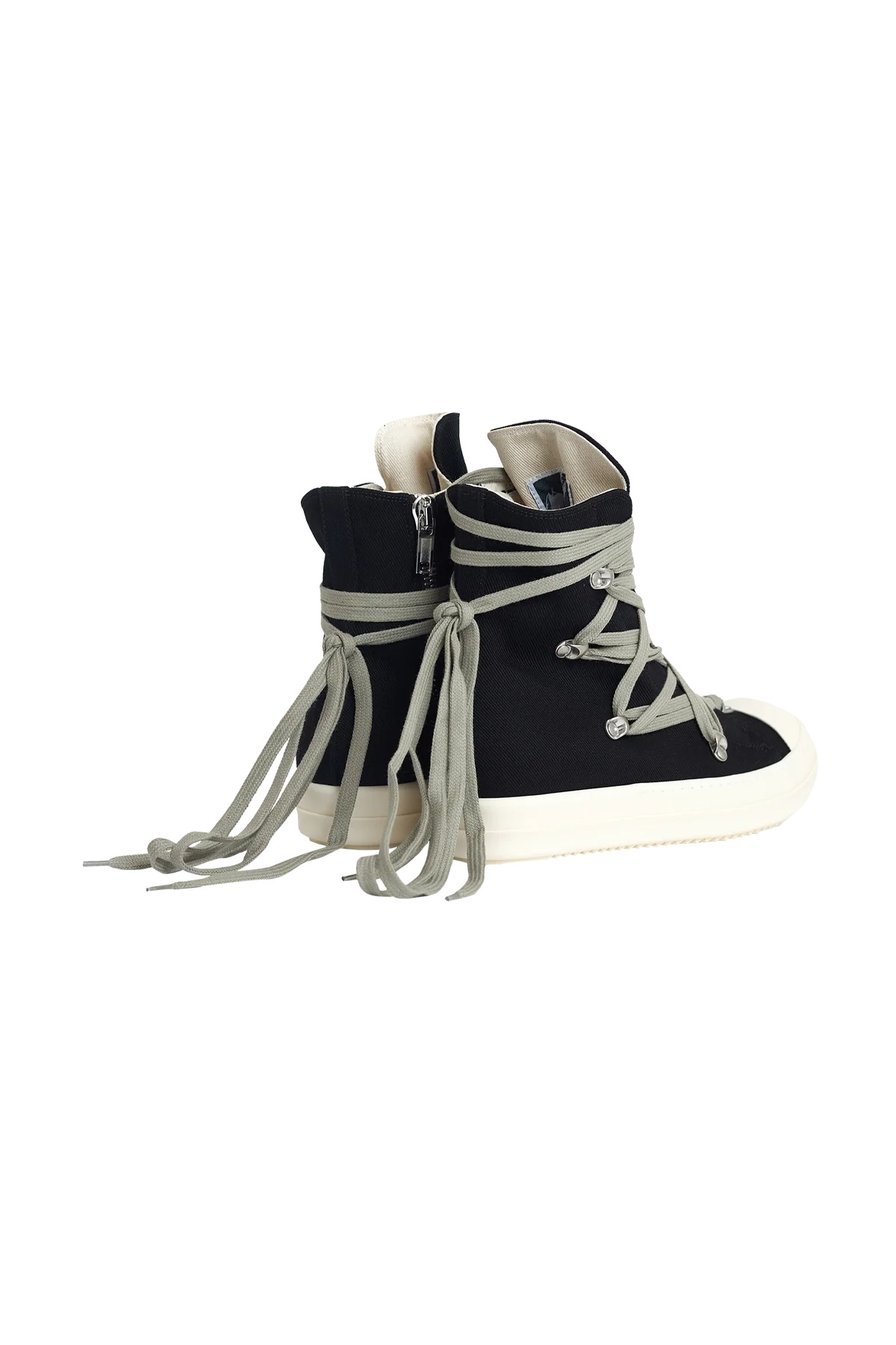 Rick Owens Drkshdw Megalace Sneaks Black/Milk - 3