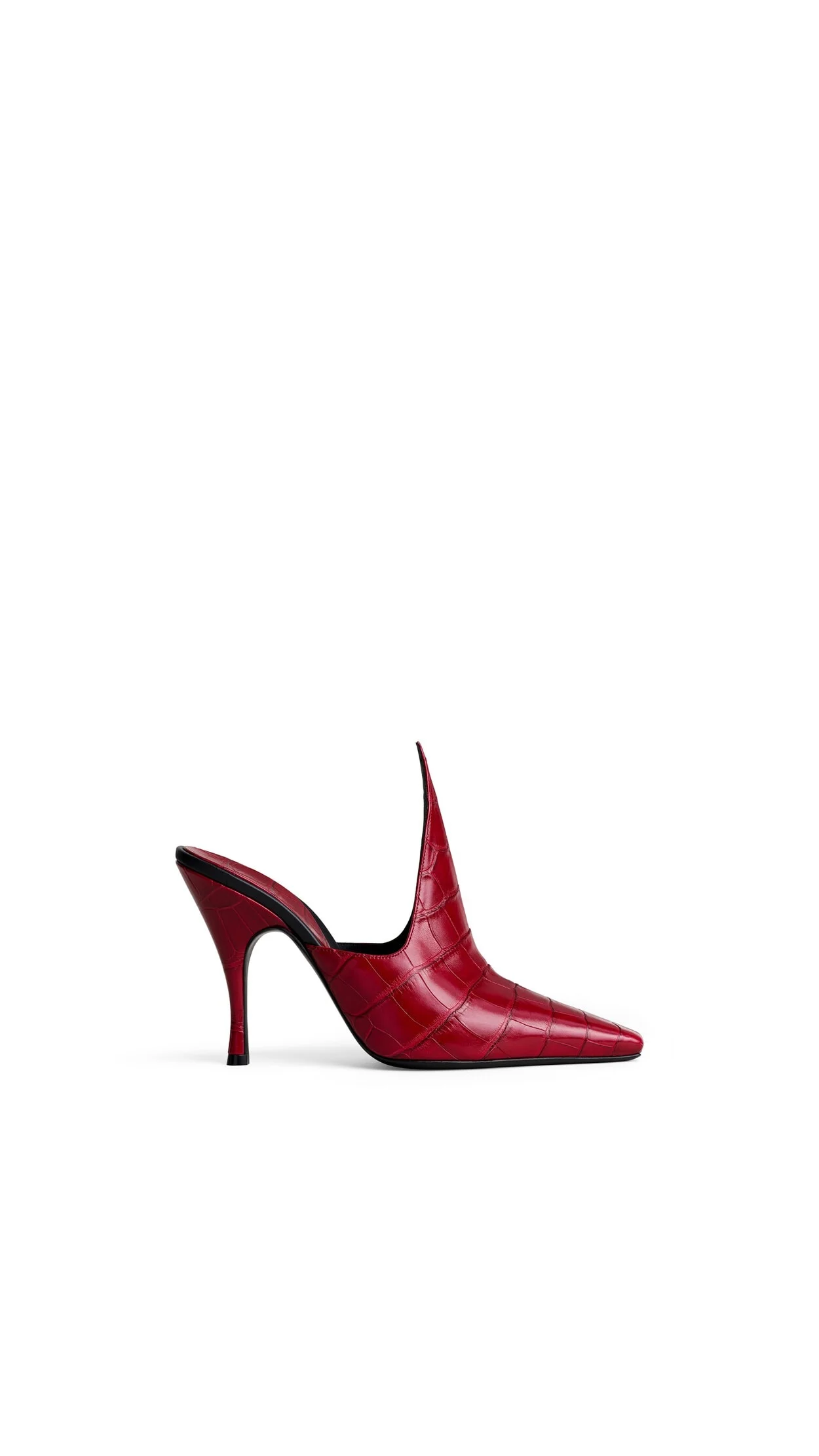 MULES IN CROCODILE EMBOSSED CALFSKIN - 1