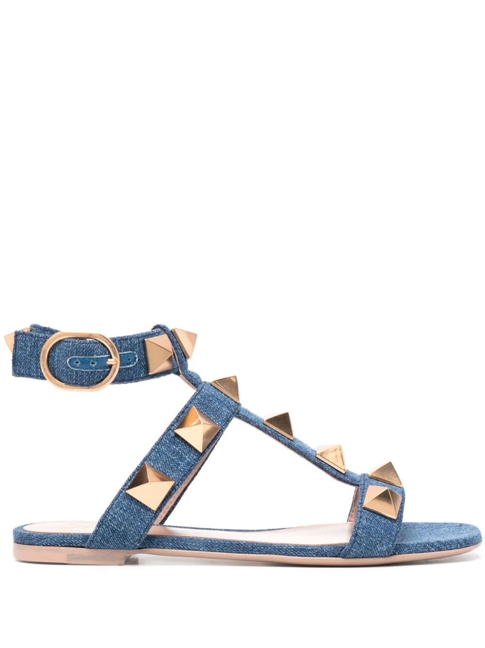 Roman Stud denim sandals - 1