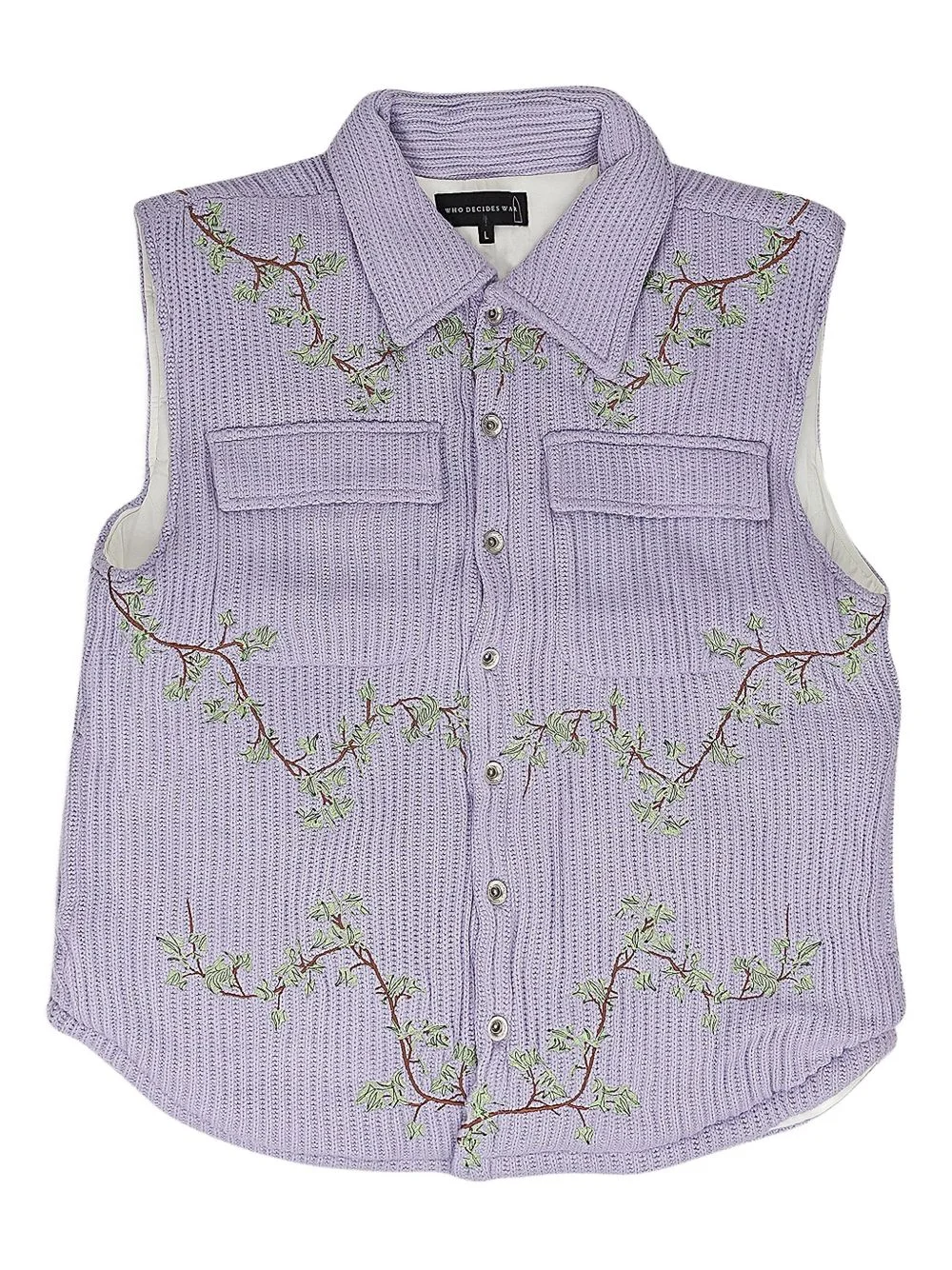 embroidered gilet - 1