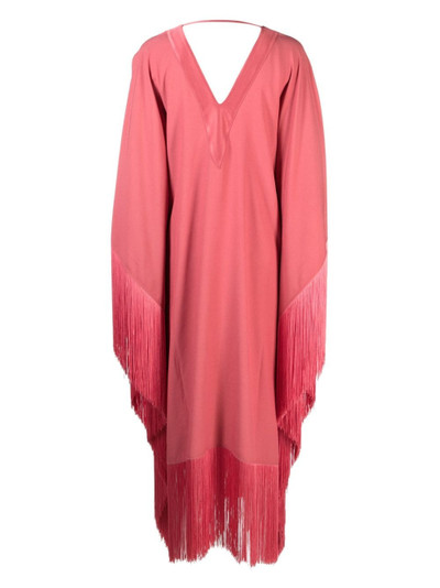 Taller Marmo fringed V-neck kaftan outlook