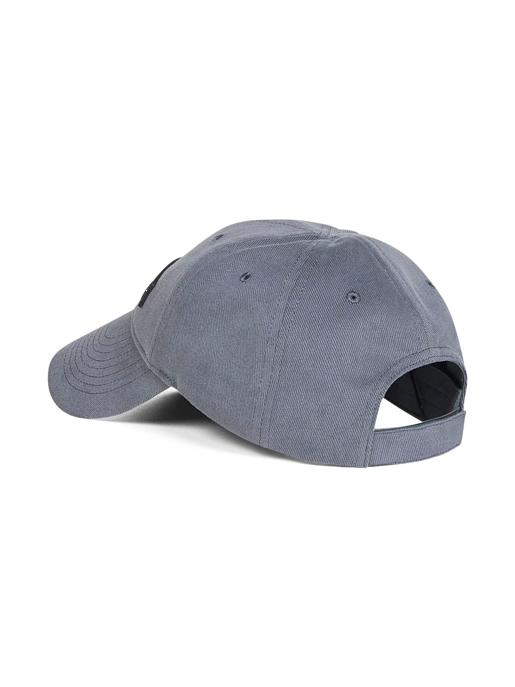 Grey drill Patch baseball cap - 3